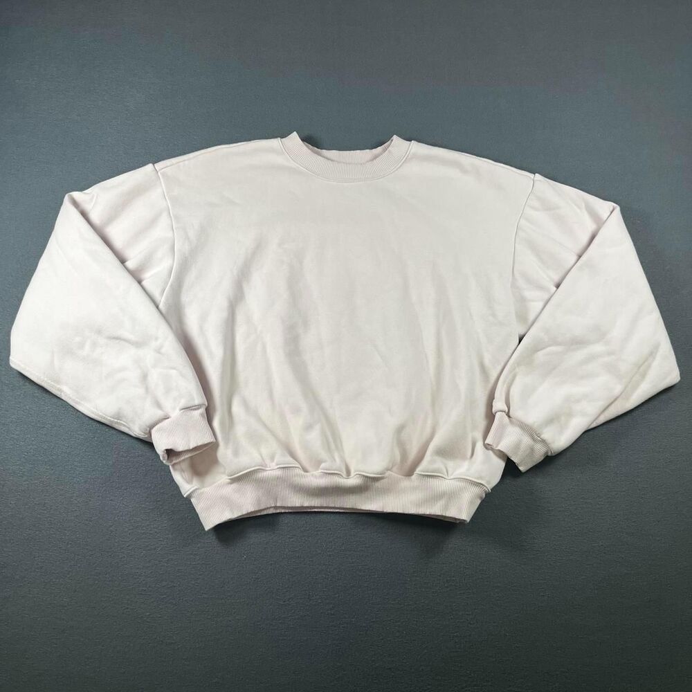 Skims Women's Pink and White Jumper
